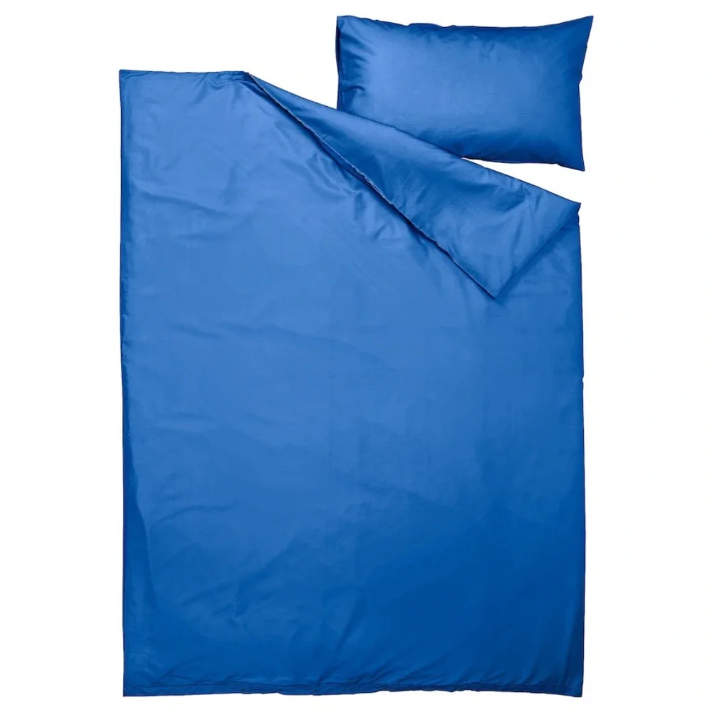 PILTANDVINGE Duvet cover and pillowcase, blue, Twin - Picture 2 of 6